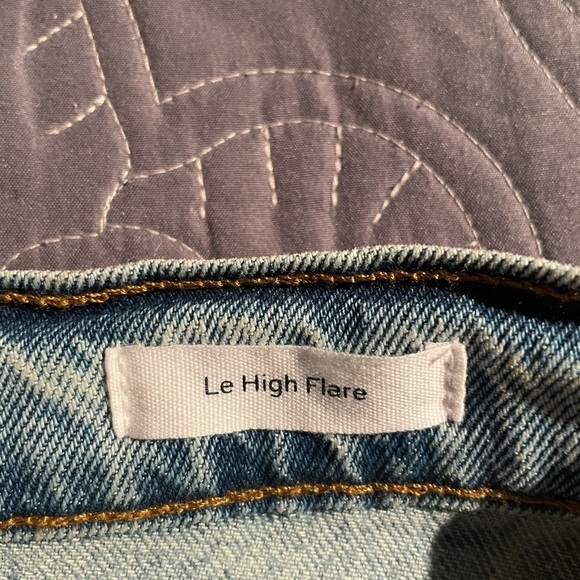 New Frame Le High Flare 32 Crystal Beach Tear Wash - Picture 7 of 12